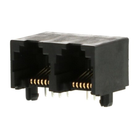 Molex Modjack RA LoPro 50AU Inv Dual Port 6/6 43814-6621